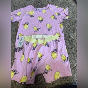 Bonds Pink Lemon Print Kids Pajama Set